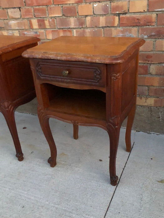 PAIR OF LOUIS XV WALNUT SIDE CABINETS