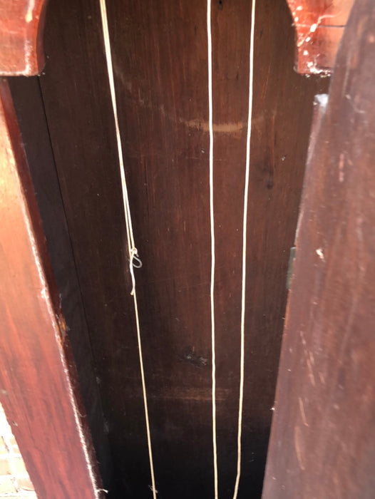 EARLY GRANDFATHER CLOCK WITH FAUX GRAIN