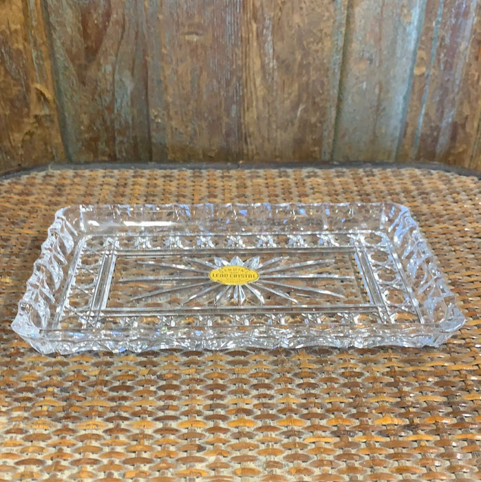 GERMAN CRYSTAL RECTANGULAR DISH