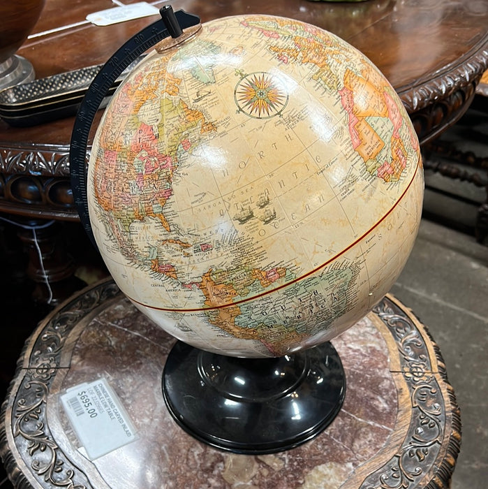 REPLOGLE 12" TABLE TOP GLOBE WITH BLACK STAND