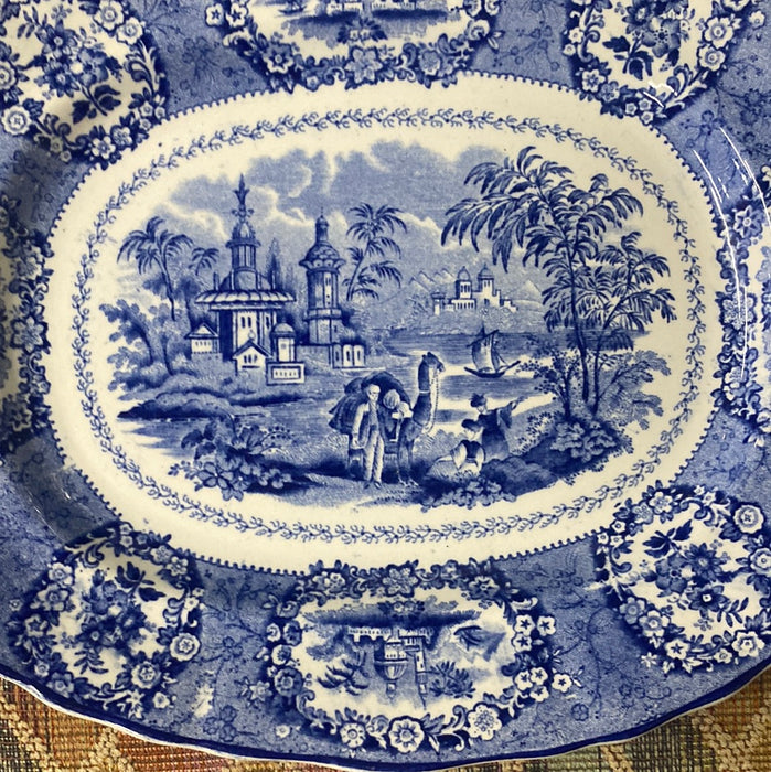 SMALL RIDGEWAYS ORIENTAL MOTIF OVAL PLATTER