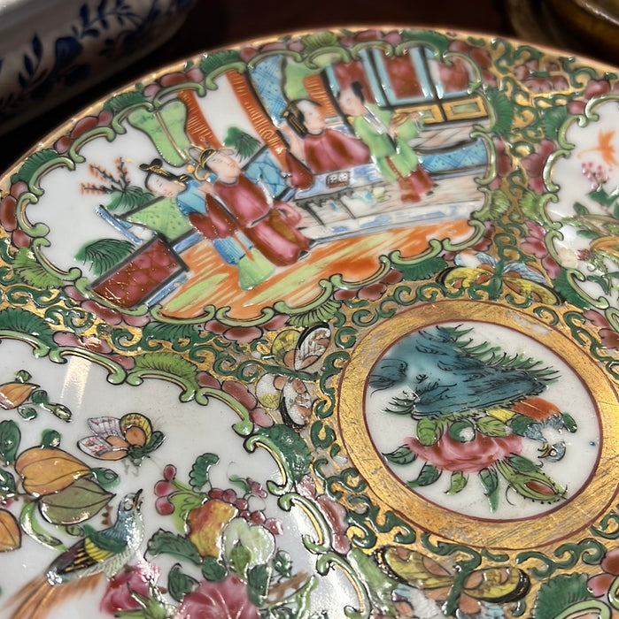 ROSE FAMILLE PLATE - EACH