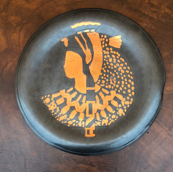 ROUND EGYPTIAN COPPER PLAQUE