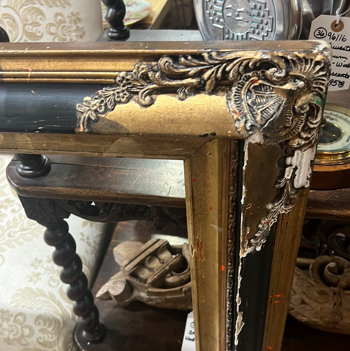 LARGE GOLD AND BLACK FRAME - AS FOUND