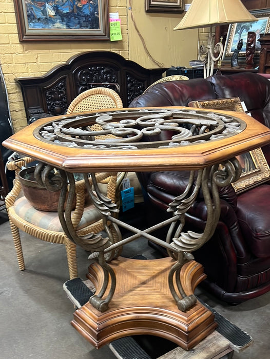 OCTAGONAL CENTER TABLE - MISSING GLASS