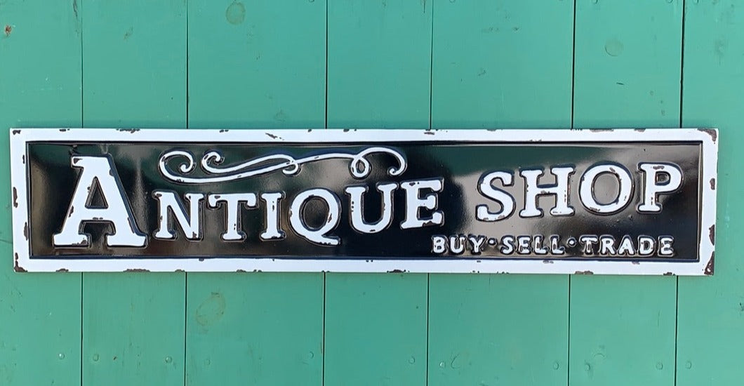 ANTIQUE SHOP TIN SIGN