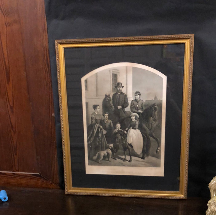 FRAMED GENERAL GRANT FAMILY PICTURE