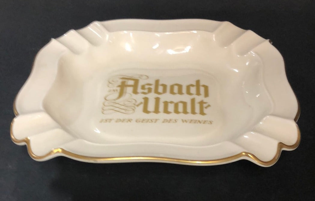 IVORY AND GOLD ASHTRAY GERMAN