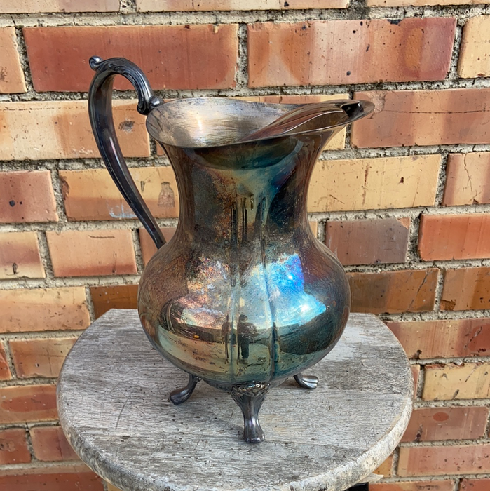LARGE SILVER PLATED WATER PITCHER