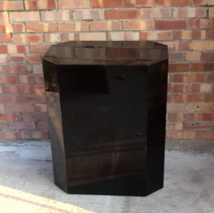 BLACK ACRYLIC PEDESTAL - AS FOUND