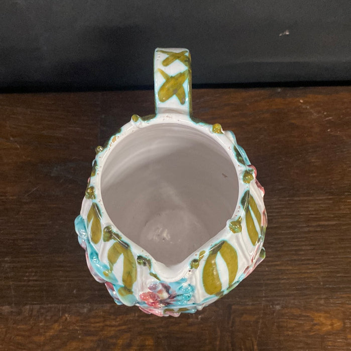 SIGNED SMALL ITALIAN MAJOLICA PITCHER