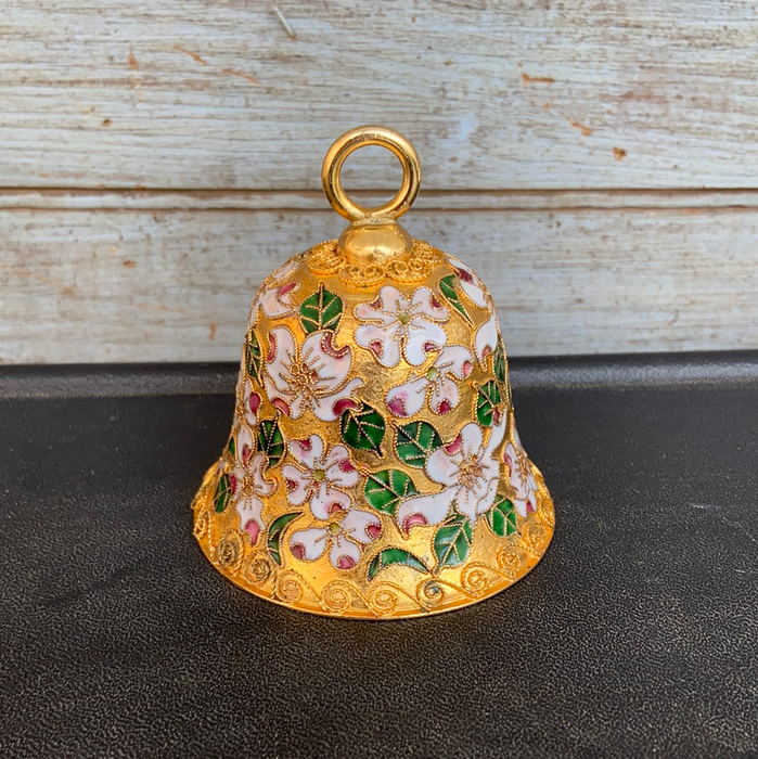 GOLD AND ENAMELED BELL