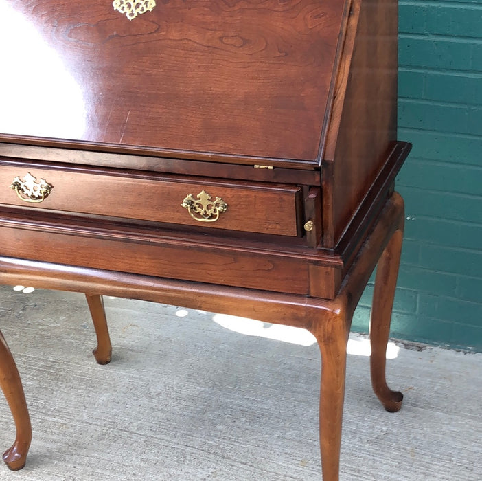 QUEEN ANNE STYLE FITTED DROP FRONT DESK - NOT OLD