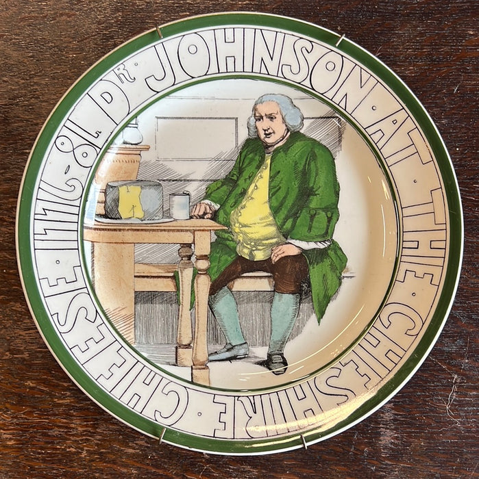 ROYAL DOULTON PORCELAIN PLATE "DR. JOHNSON" (RARE)