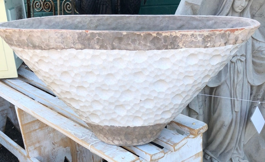 GLAZED OVAL PLANTER