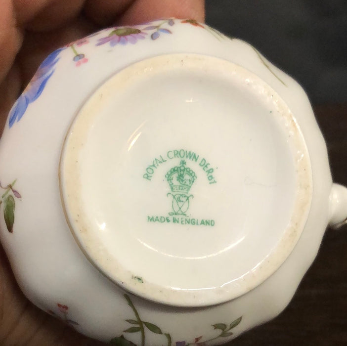 SMALL ROYAL CROWN DERBY FLORAL CREAMER