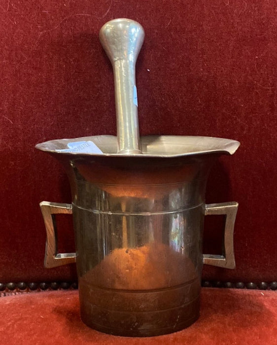 BRASS MORTAR AND PESTLE