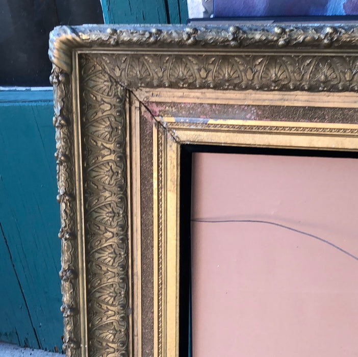 AS FOUND LARGE 19TH CENTURY GILT FRAME