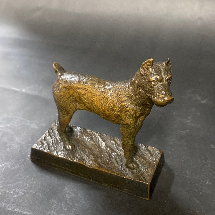 SMALL DARK TERRIER BRONZE