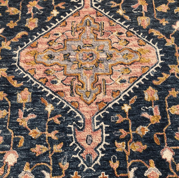 BLUE PINK AND ORANGE 8' X 10' RUG