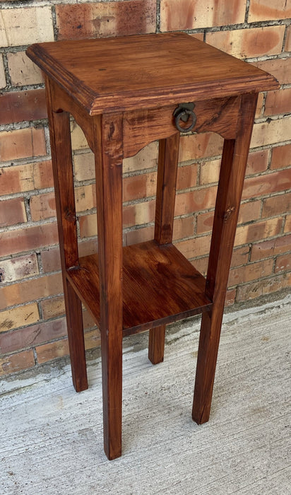 TALL SQUARE WOOD STAND