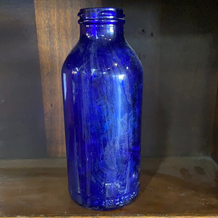 LARGE COBALT CHEMIST BOTTLE