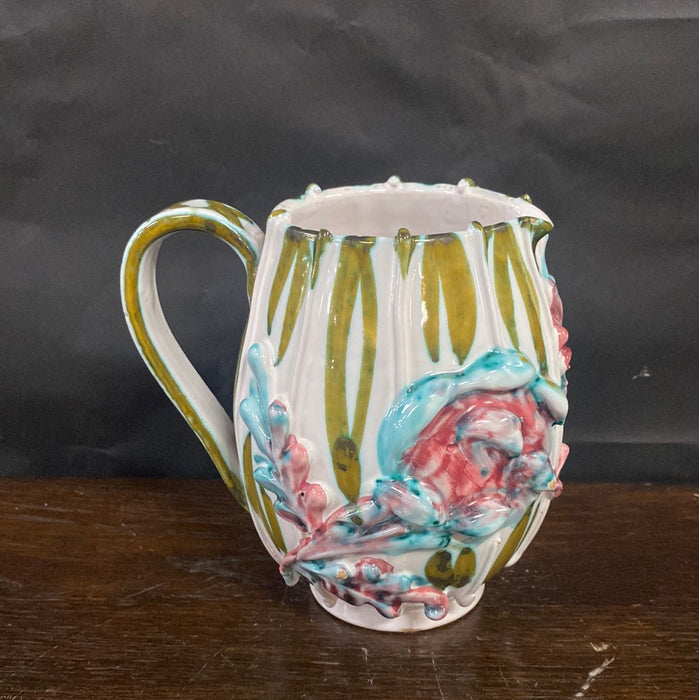 SIGNED SMALL ITALIAN MAJOLICA PITCHER