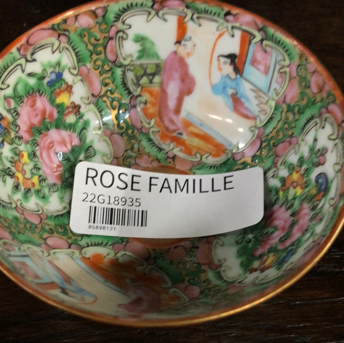 * SET OF SIX ROSE FAMILLE RICE BOWLS ADDED TO SOLD LOT