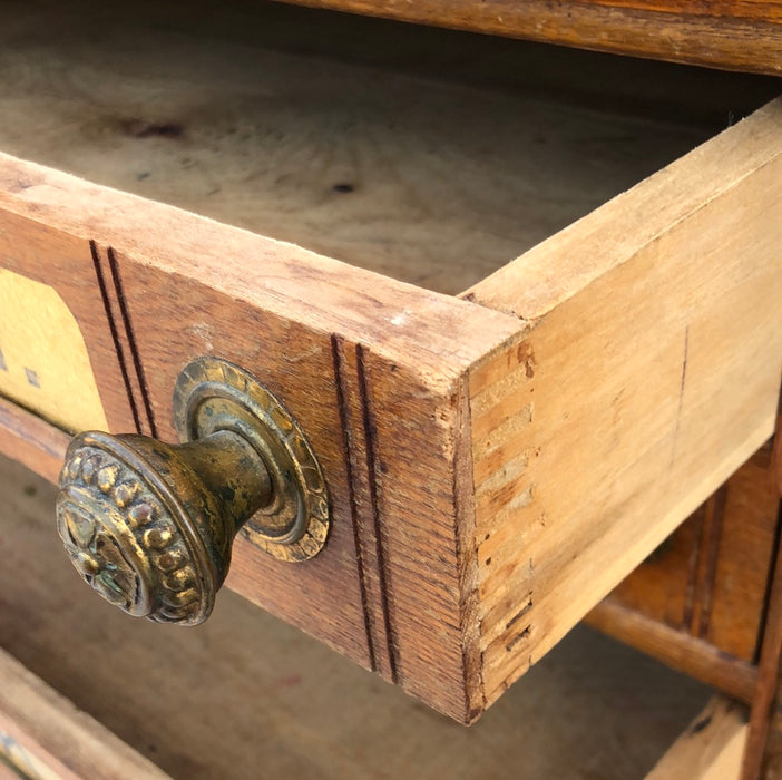 AMERICAN ASH SPOOL CABINET