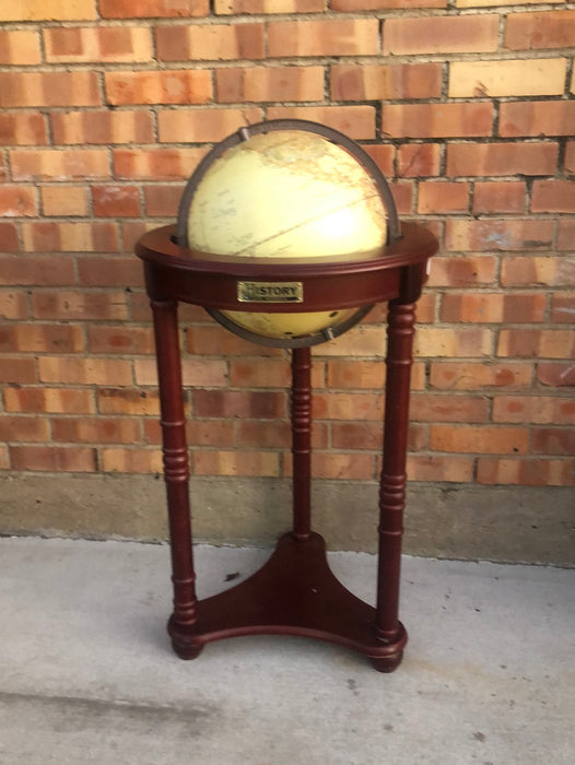 HISTORY CHANNEL GLOBE ON STAND