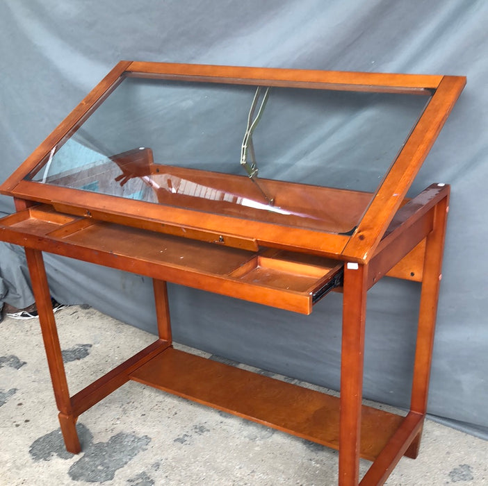 GLASS TOP DRAFTING TABLE