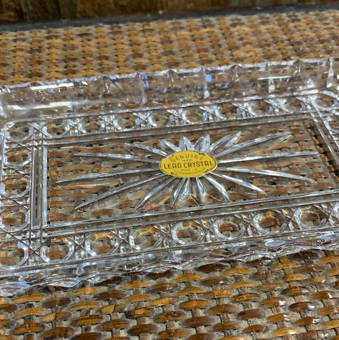 GERMAN CRYSTAL RECTANGULAR DISH