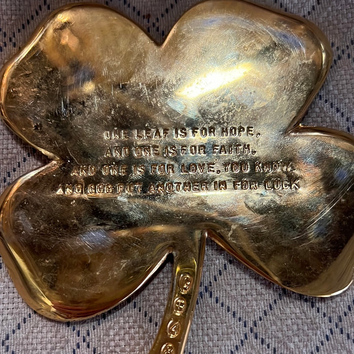 BRASS FOUR LEAF CLOVER/SHAMROCK