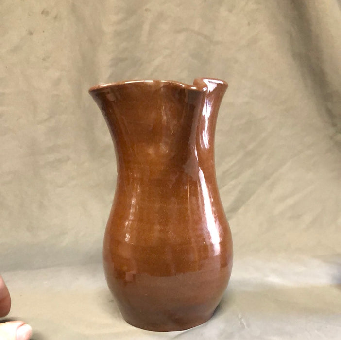 HAND THROWN POTTERY PINCHED SPOUT PITCHER