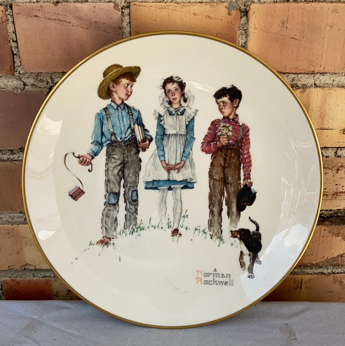 NORMAN ROCKWELL SEASONS PLATE - SPRING 1954