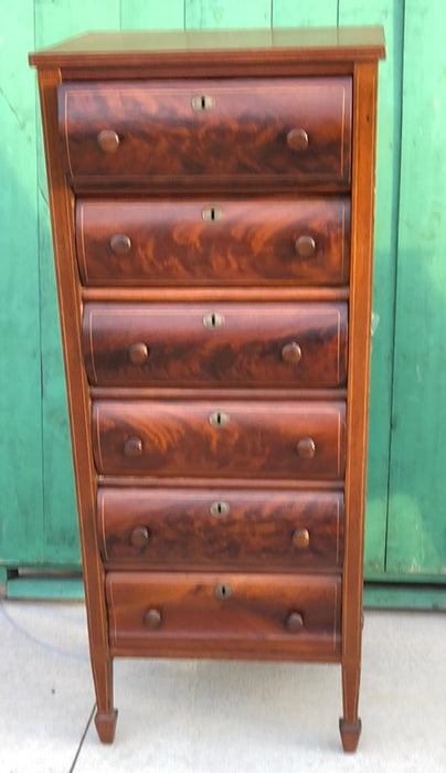 TALL 6 DRAWER NARROW CHEST