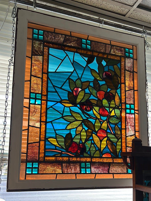 19TH CENTURY STAINED GLASS WINDOW