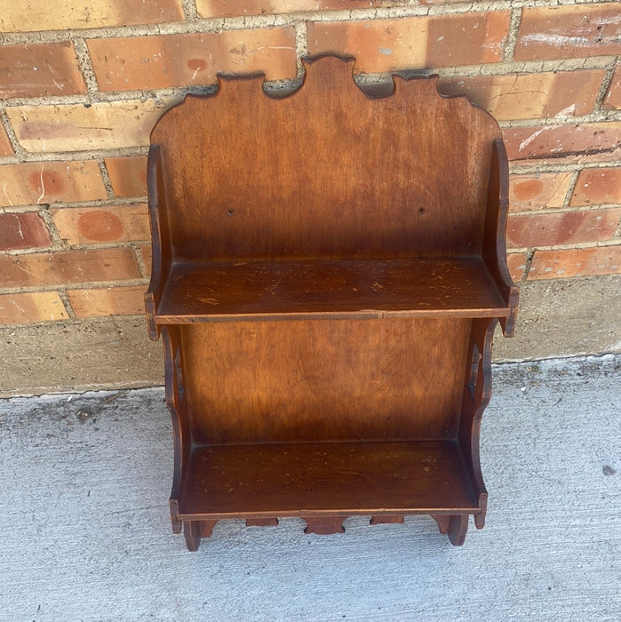 CURIO WOOD 2 WALL SHELF