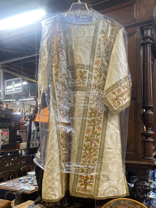 FLORAL PATTERN DALMATIC OR DEACON VESTMENT