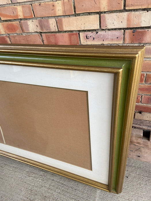 GREEN PAINTED WOOD FRAME