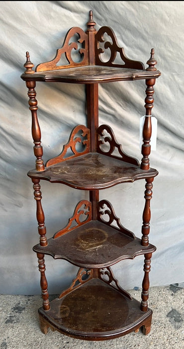 AS FOUND MAHOGANY ETAGERE