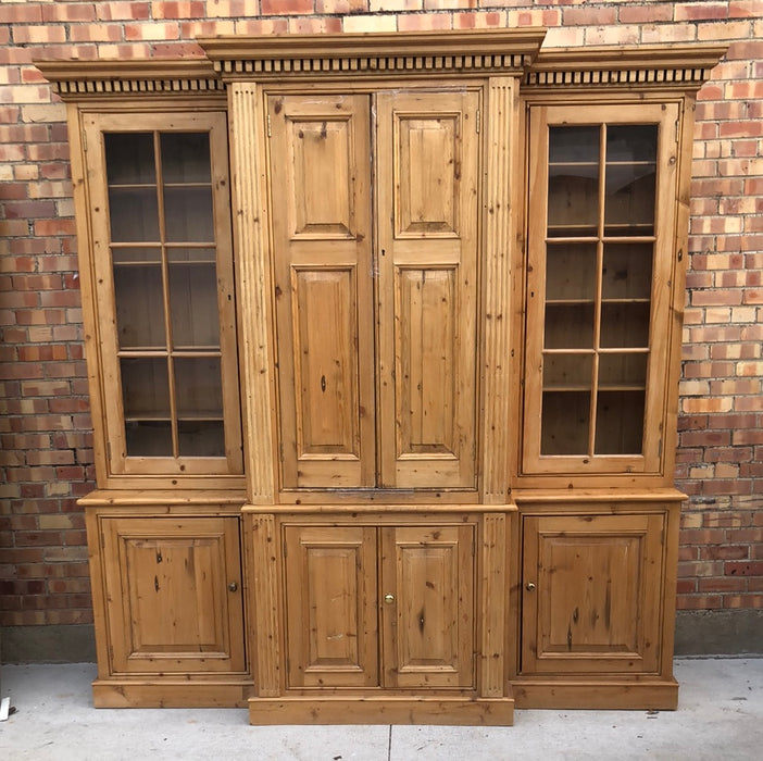 LONG 2 PIECE CABINET OR BREAKFRONT