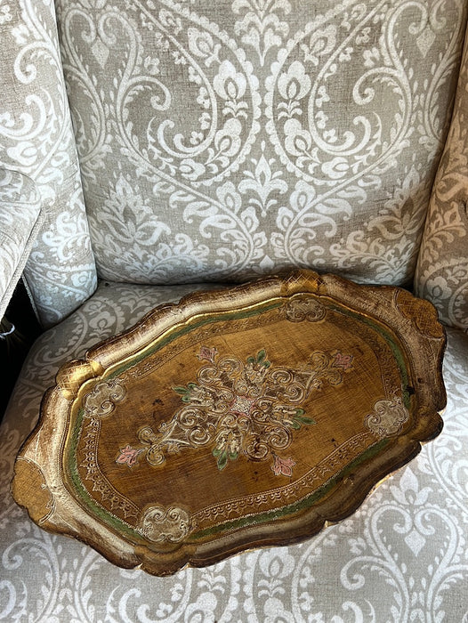 LARGE RECTANGULAR FLORENTINE TRAY