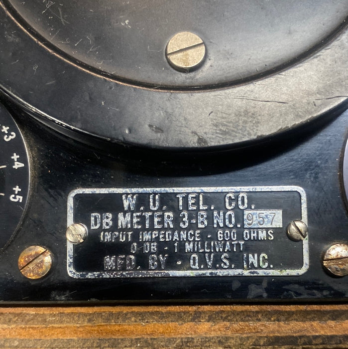 WESTERN UNION DB METER WITH RHEOSTAT