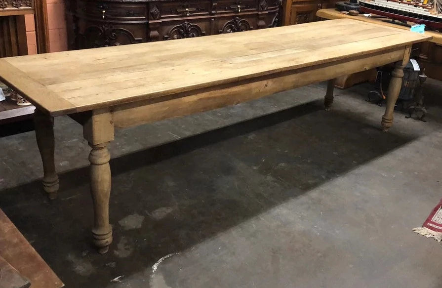 LONG OAK FARMHOUSE TABLE