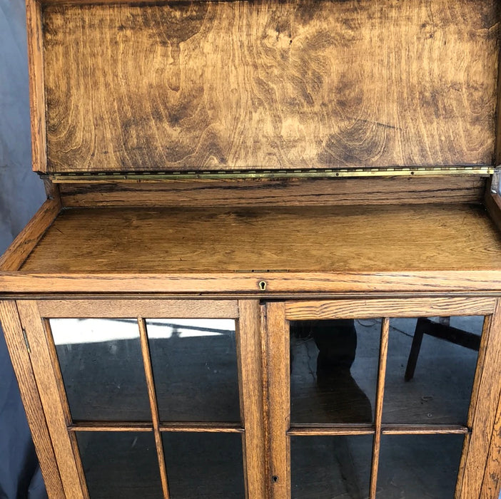 ENGLISH OAK 2 DOOR BOOKCASE WITH SECRET