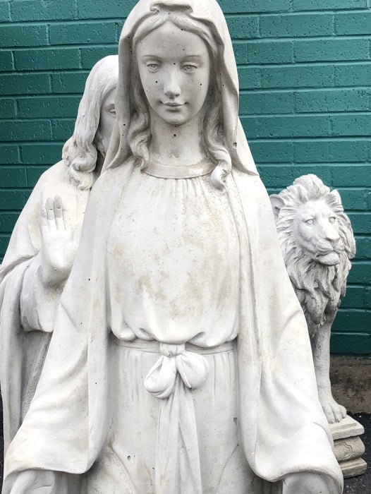 YOUNG MARY CONCRETE STATUE