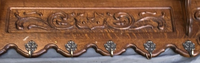 LARGE LOUIS XV OAK WALL SHELF