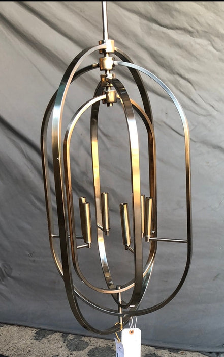 MODERN CHROME LARGE CHANDELIER