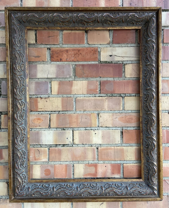 GOLD ORNATE RECTANGULAR FRAME WITH RELIEF